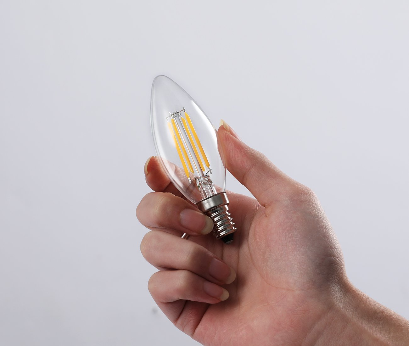 LEDフィラメントキャンドル電球 C35 Amazon | C35 シャンデリア電球 40W形相当 E17口金 LED エンジン電球